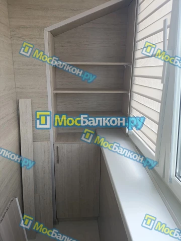 Шкаф на балкон купить в Реутове на заказ недорого от МосБалкон
