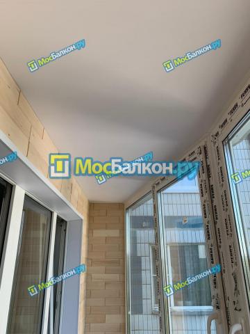 Экологически чистая Отделка балкона в доме п 44 формы Лодочка