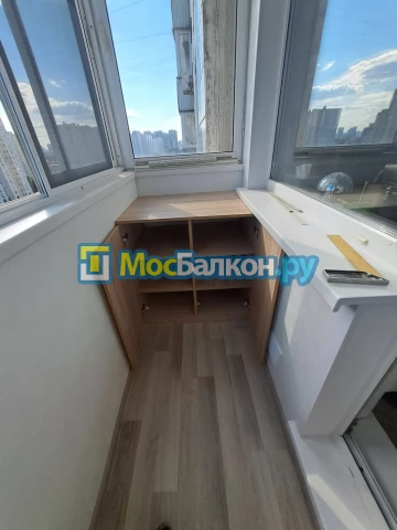 Шкаф на балкон купить в Реутове на заказ недорого от МосБалкон