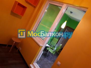 Отделка балкона гипсокартоном с последующей штукатуркой и покраской