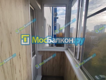 Отделка балкона и лоджии пластиковыми ПВХ панелями в Реутове от компании МосБалкон