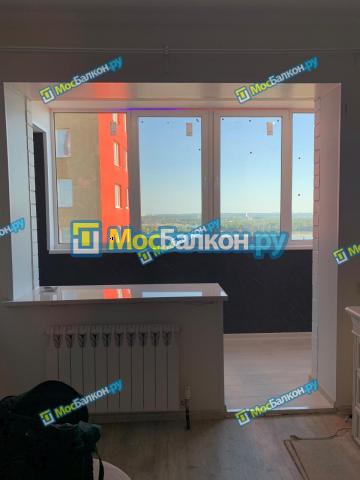 совмещение балкона с комнатой дизайн