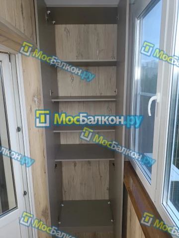 Шкаф на балкон купить в Реутове на заказ недорого от МосБалкон