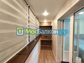 ОТДЕЛКА БАЛКОНА СТЕНОВЫМ ПАРКЕТОМ И ЛАМИНАТ