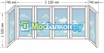 Заказать балкон в Реутове цена от 1320 руб | Остекление балконов и лоджий МосБалкон