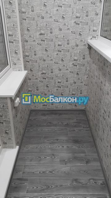 Отделка балкона панелями