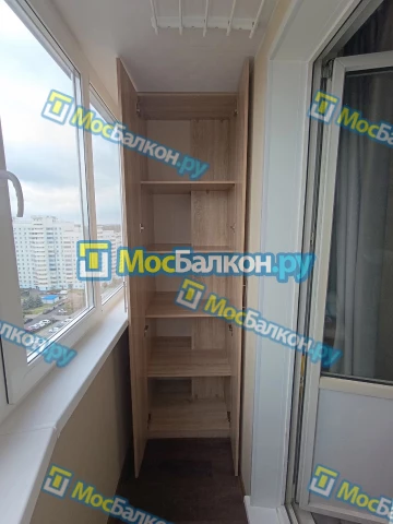 Шкаф на балкон купить в Реутове на заказ недорого от МосБалкон