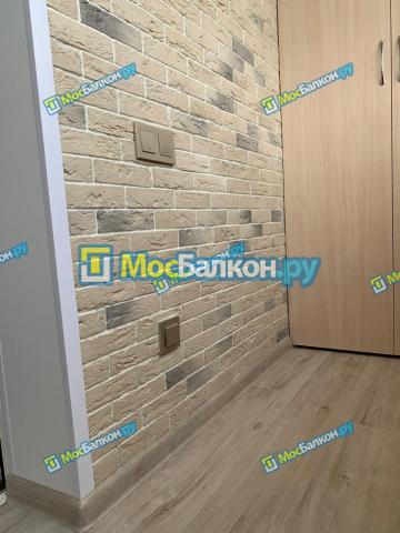 Отделка Балкона 4 метра Декоративным камнем(кирпичом)