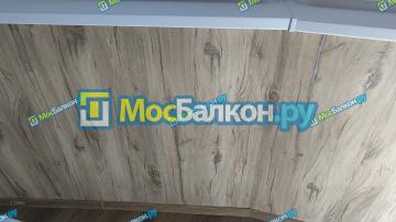 Отделка лоджии лодочка ПВХ панелями