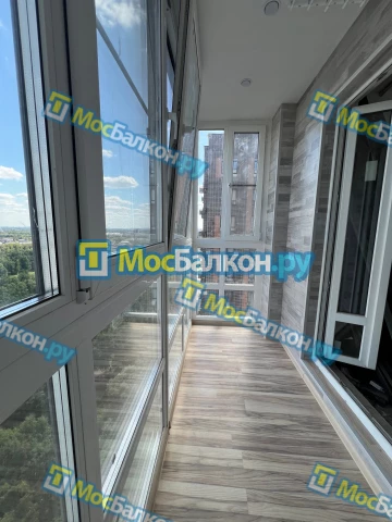 Панорамное остекление заказать под ключ по выгодной цене в Реутове от компании МосБалкон
