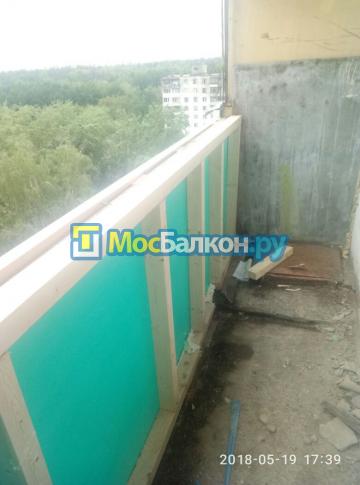 Каркас из бруса на Г образный балкон