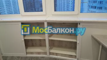 Шкаф на балкон купить в Реутове на заказ недорого от МосБалкон